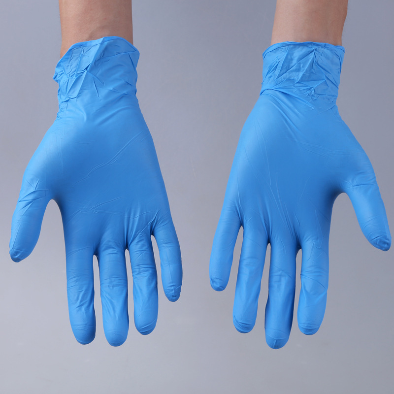 ECOCARE Blue Nitrile Gloves Powder Free